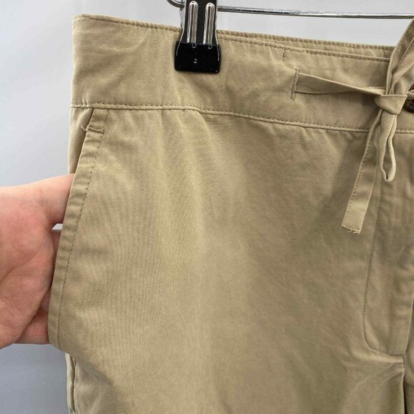 Orvis Pants Womens 10 Tan Khaki Cotton Polyester‎ Blend Tie Waist Pockets - Picture 8 of 8